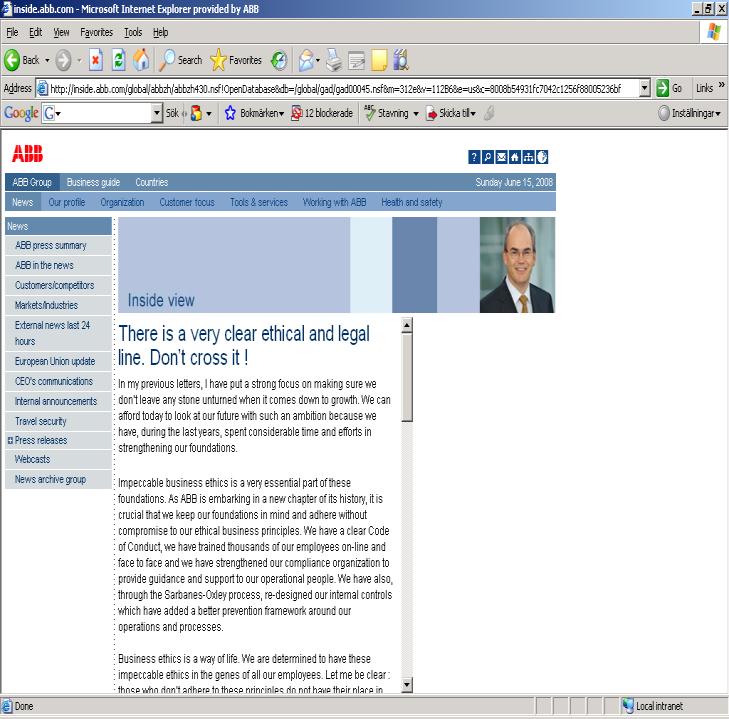 ABB Group - 14-25-Aug-08 ABB Group - 13-25-Aug-08 ABB Group - 12-25-Aug-08 Anti-Corruption Network for Eastern Europe and Central Asia Slide 12 List of Code of Conduct translations Arabic Bulgarian