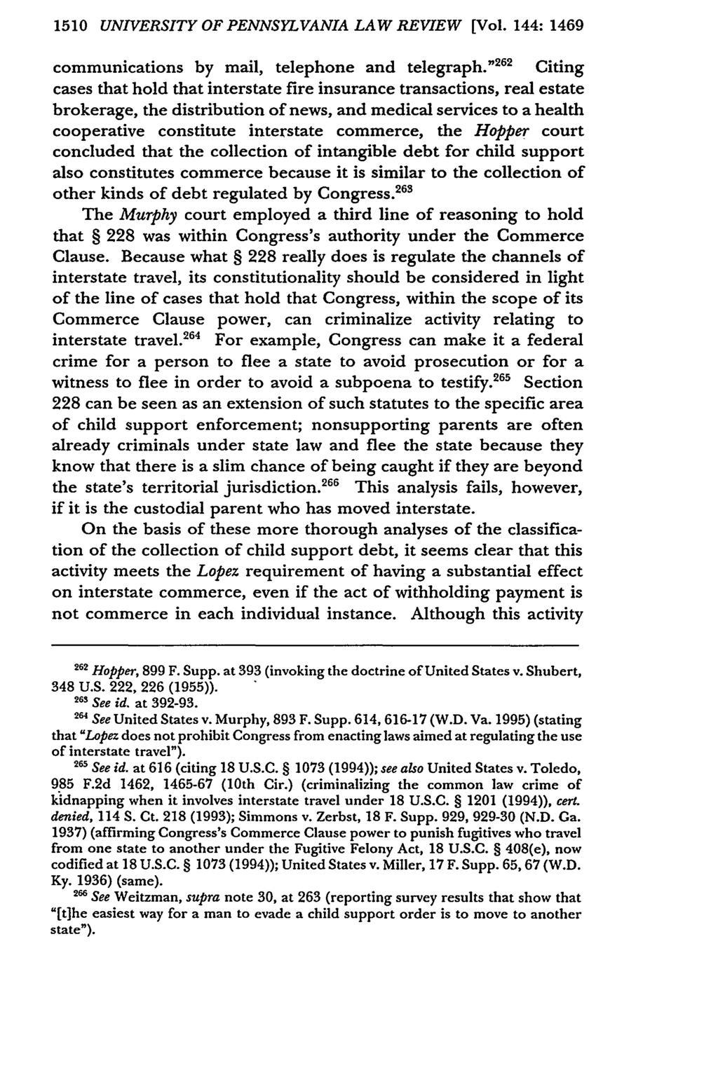 1510 UNIVERSITY OF PENNSYLVANIA LAW REVIEW [Vol. 144:1469 communications by mail, telephone and telegraph.