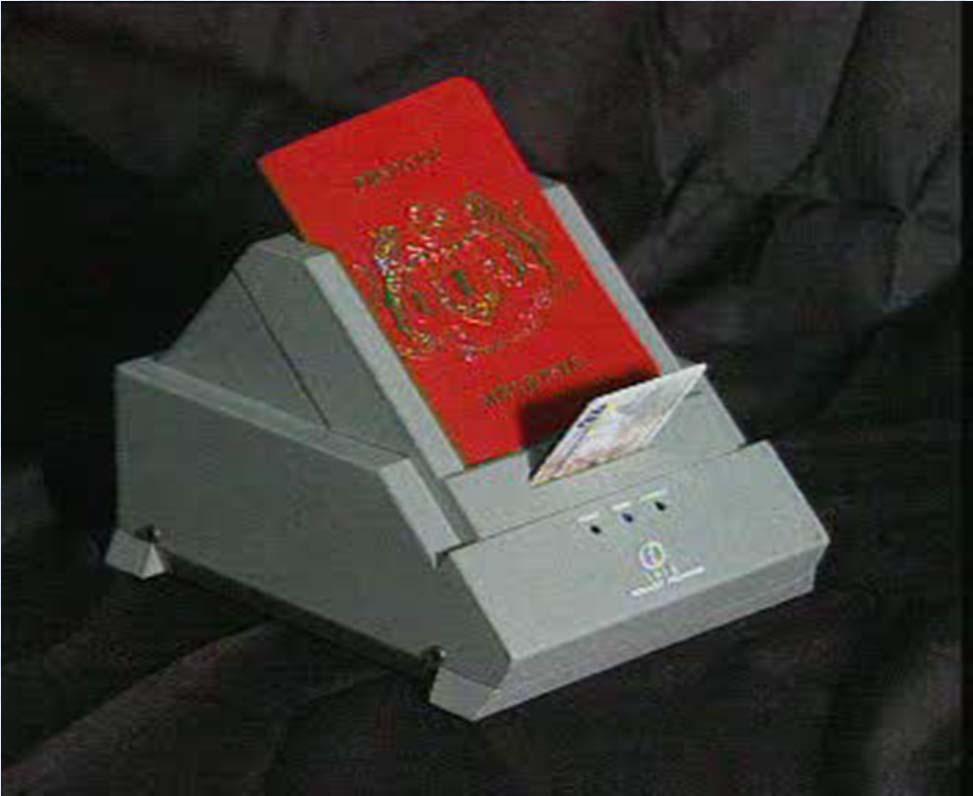 The Electronic Chip Reader CONTACTLESS DOCUMENT INSERT/ CARD CONTACT CARD Able to read both