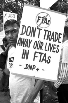 188 section c:3 26 Demonstration by HIV+ve groups against Indo- EU FTA, New Delhi (Amit Sengupta) sector to take place, thereby improving access through availability of new medical products.