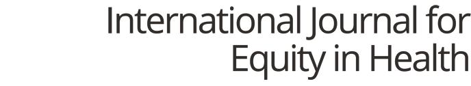 Fang et al. International Journal for Equity in Health (2017) 16:19 DOI 10.