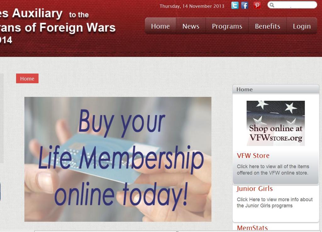 Ladies Auxiliary VFW Web Site Login Go To www.