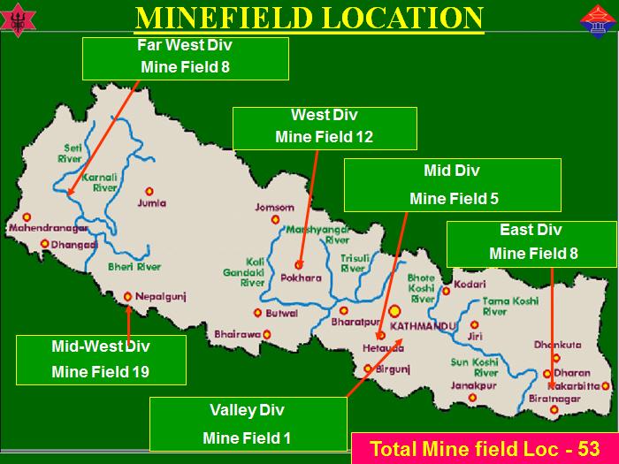 Nepal minefield location map 17 Armed Police Force (APF) The Government of Nepal created the APF in 2001 in response to the growing Maoist insurgency.