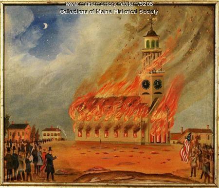 Document 7: Third phase, burning of Old South Church, Bath, 1854 During the summer of 1854 anti-catholic sentiments were running high.