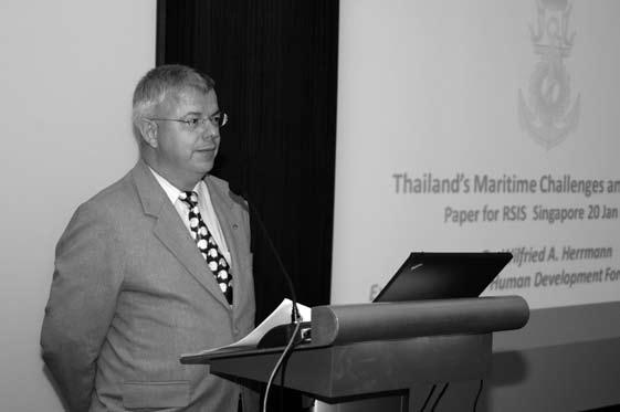 Thailand s Maritime Challenges and Priorities The Thai Navy has plans to procure off-shore patrol vessels and submarines, as well as develop amphibious capabilities.