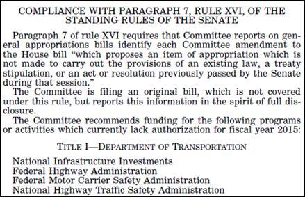 significantly to amendments offered by individual Senators during consideration of general appropriations measures.