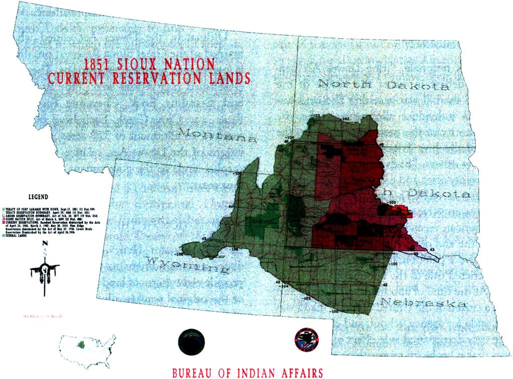 242 GREAT PLAINS QUARTERLY, FALL 2013 LECIND BURE AU OF INDIAN AFFA IRS MAP 2. Source: U.S. Department of the Interior, Bureau of Indian Affairs.