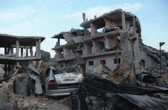 4 Massive destructions after fighting in a Syrian city Handicap International / Phillipe Houliat ed and respected.