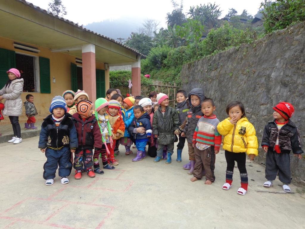Photo 8: A preschool satellite in Tung Chung Pho commune (Muong Khuong district, Lao Cai) where a large proportion of EM people, especially H mong and Dao, are living.