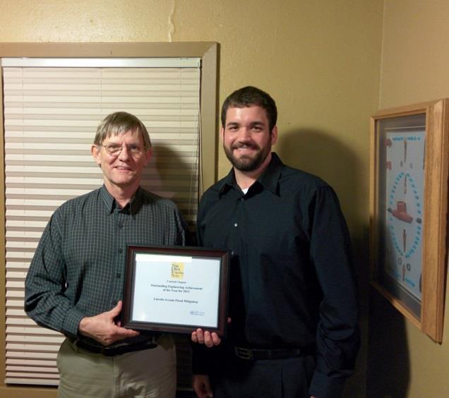 Engineering Achievement Award City of Pierre and Interstate Engineering Pierre Lincoln Avenue Flood Mitigation Project Pierre,