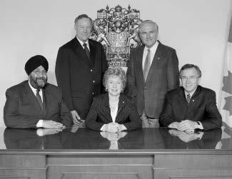 The Committee Photo: Couvrette/Ottawa Chair: The Honourable Paule Gauthier (centre) Left to right: The