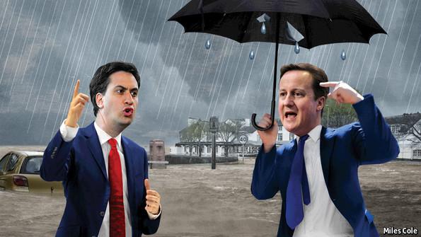 Whither the weather? Knee-deep in floodwater, Britain s politicians rekindle an argument about global warming The Economist, Feb 22nd 2014 5 10 15 1.