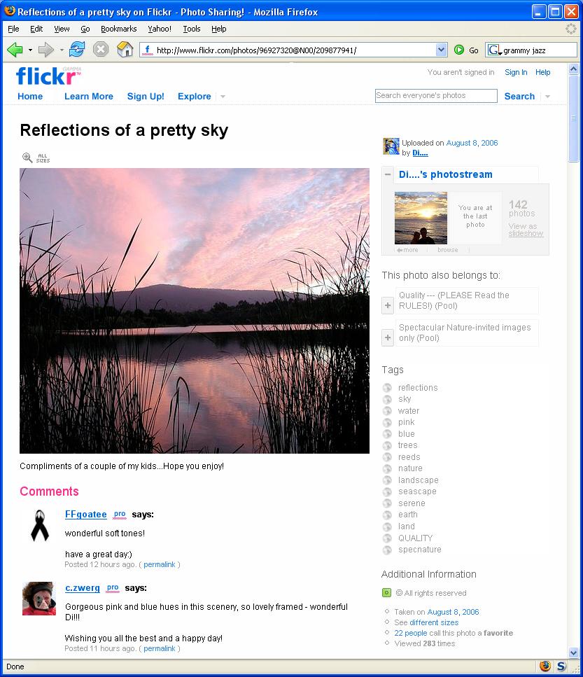 Flickr example submitter Quality (PLEASE Read the RULES) Spectacular Nature invited images only reflections sky