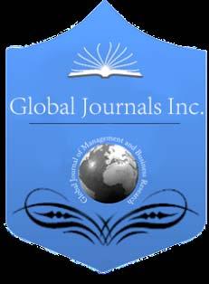 Global Journal of Management and Business Research: A Administration and Management Volume 16 Issue 2 Version 1.