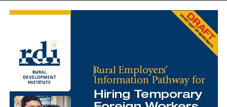 Hiring TFWs Pathway for SME rural employers when hiring