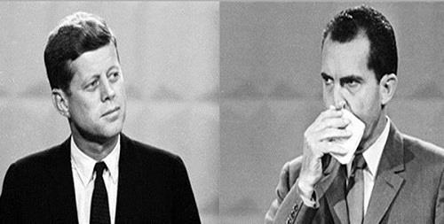 Kennedy-Nixon Debates (1960) - First televised presidential debate EVER - JFK appeared calm and looked