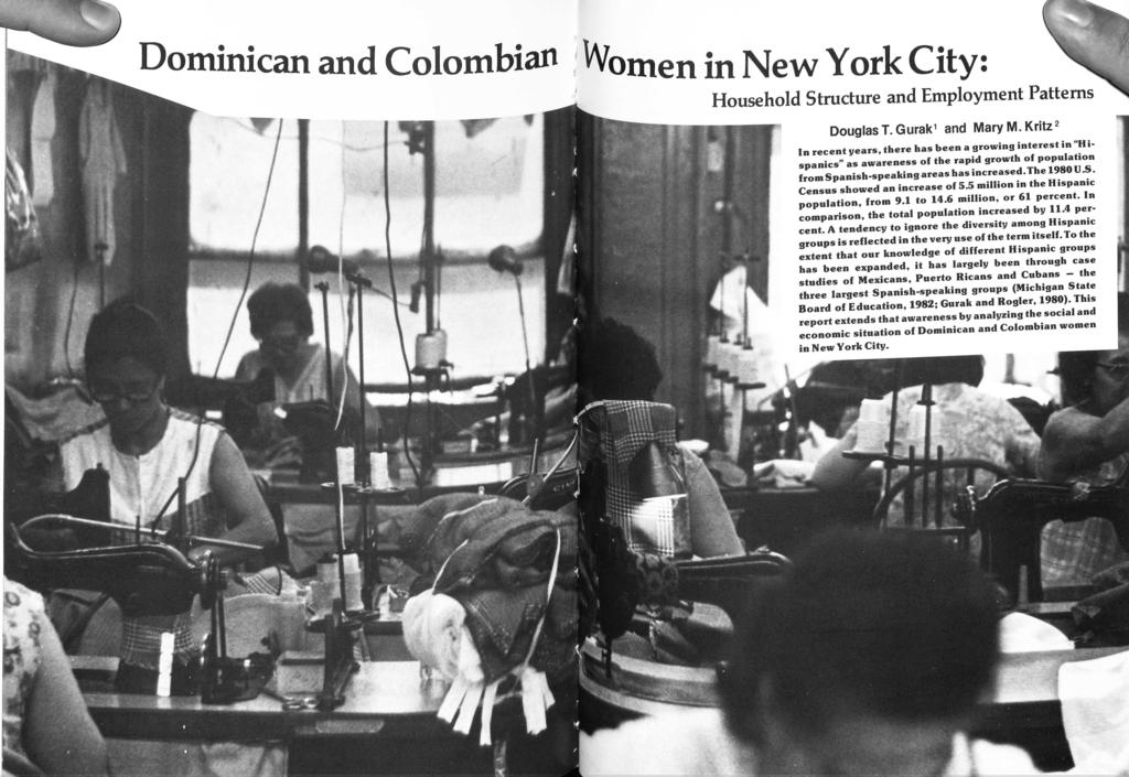 Dominican and Colombian, Women in New York City: Household Structure and Employment Patterns Douglas T. Gurak1 and Mary M. Kritz 2 In recent years, there has been a growing interest in"~ i.