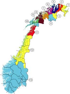 Electoral districts 13 electoral districts