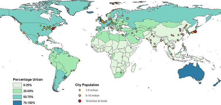 World s Largest Cities 1960 Source: United Nations