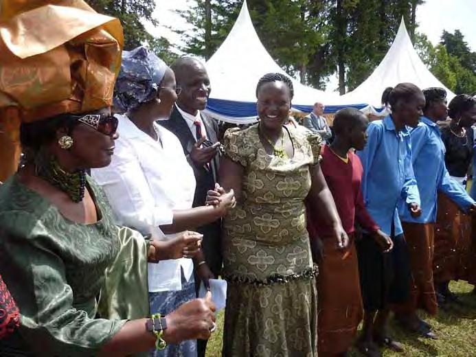 6 Issue Number 29 August 2012 Women seek to rival men for Trans Nzoia county leadership By Abisai Amugune Ms. Jenifer Masis (4th from left) in a celebratory mood during a past function in Kitale town.