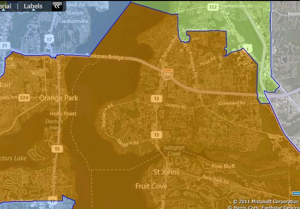 NE/NC-1: Make Interstate 295 the Northern Boundary of House District 19 to Keep the Townships of Mandarin and Fleming Island Together Description: This would be a practical way to keep the similar