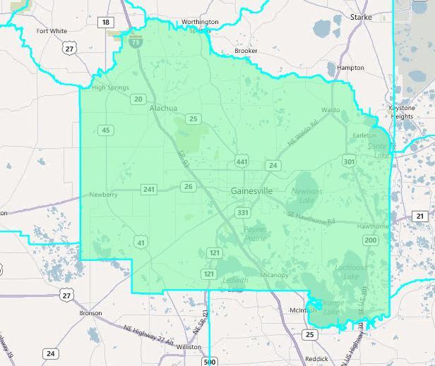 NE/NC-22: Keep Alachua County Whole Description: Keep counties whole in the redistricting process, especially Alachua County.