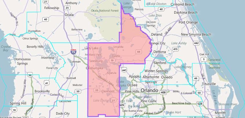 removed from Lake County, and the county should be subsequently all included in one State Senate district.