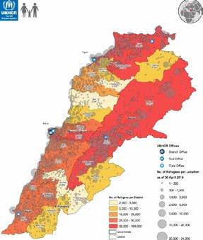 Syrian Refugees in Lebanon: Economic, Political and Sectarian Challenges in the Absence of a Governmental Strategy Figure 3: Regional Distribution of Syrian Refugees in Lebanon 7 6 government, namely