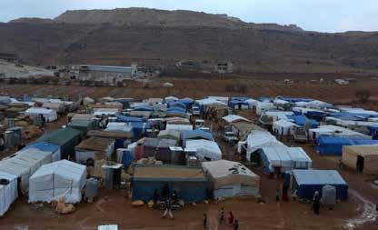 Syrian Refugees in Lebanon: Economic, Political and Sectarian Challenges in the Absence of a Governmental Strategy Figure 4: Syrian Refugee Tented Settlement in Arsal 9 8 security and intelligence