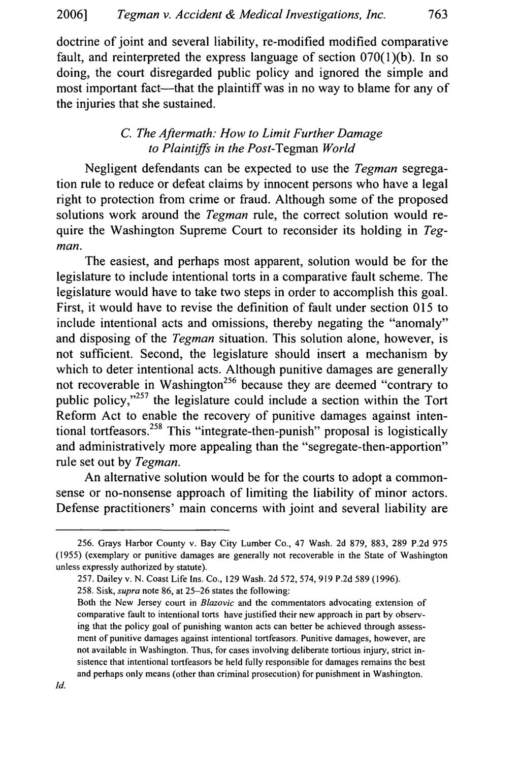 2006] Tegman v. Accident & Medical Investigations, Inc.