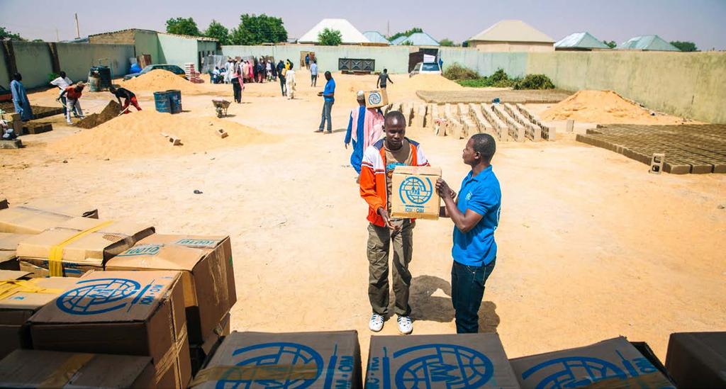 Breakdown of the NFIs delivered in 2015 Overall in 2015, IOM distributed a variety of non-food items (including kits) to affected populations. NFI distribution in Nigeria, M.