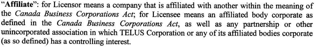 1. Page TELECOMMUNICATIONS LICENSE AGREEMENT This License Agreement made as of this 1st day of November, 2006 BETWEEN 36 Toronto Street Holdings Limited (hereinafter the "Licensor") -and - TELUS