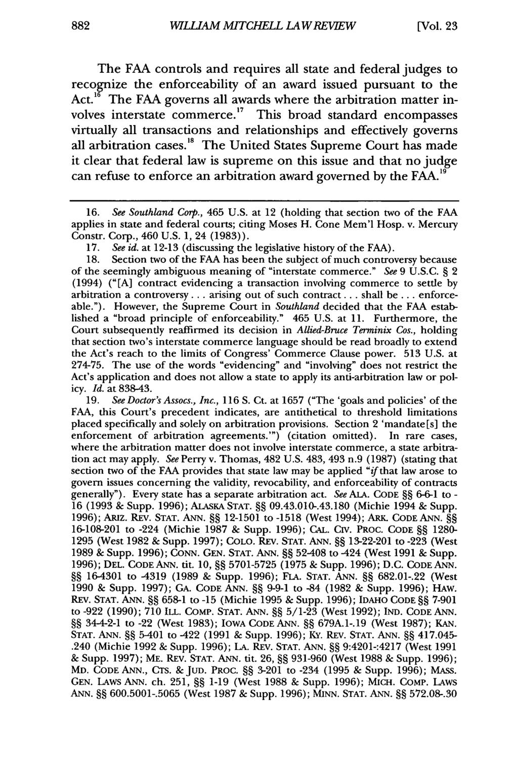 William WLIJAM Mitchell Law MITCHELL Review, Vol. 23, LAW Iss. 4 REEW [1997], Art. 4 [Vol.