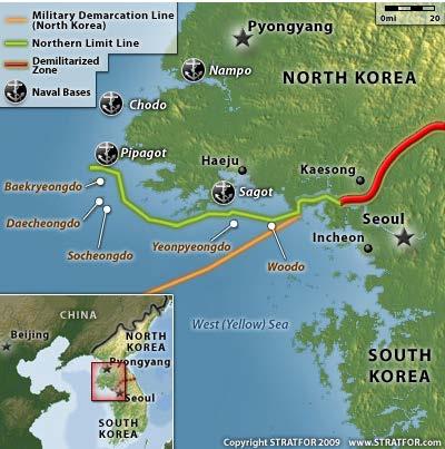 Figure 1: Northern Limit Line and the Yellow/West Sea Area Source: Jon Van Dyke, The Maritime Boundary Dispute between North & South Korea in the Yellow (West) Sea, 38 North (July 29, 2010),