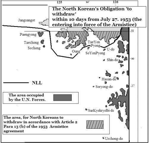 because the NLL does not block the entire coastline of North Korea that had been surrounded by the UNC naval forces.