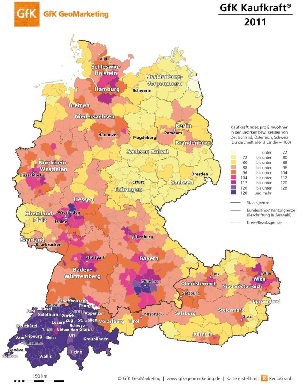 Context Migration flows from Germany to Switzerland in the context of free movements of