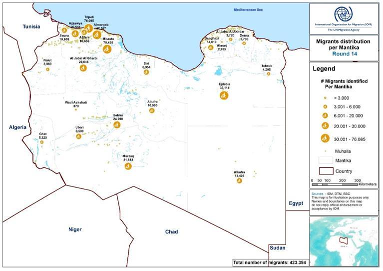 INTRODUCTION This report is part IOM s effort to provide a comprehensive statistical overview of Libya s current migration profile.