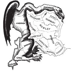 we also began looking at federal and state legislative districts and were struck by some of the tortuous shapes created by gerrymandering processes at all levels of government.