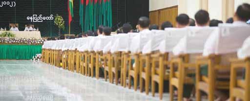 news 6 the MyanMar times Pic: Christopher Davy Despite reshuffle, questions over party future IT was 11:15am at the Union Solidarity and Development Party s palatial headquarters in Nay Pyi Taw.