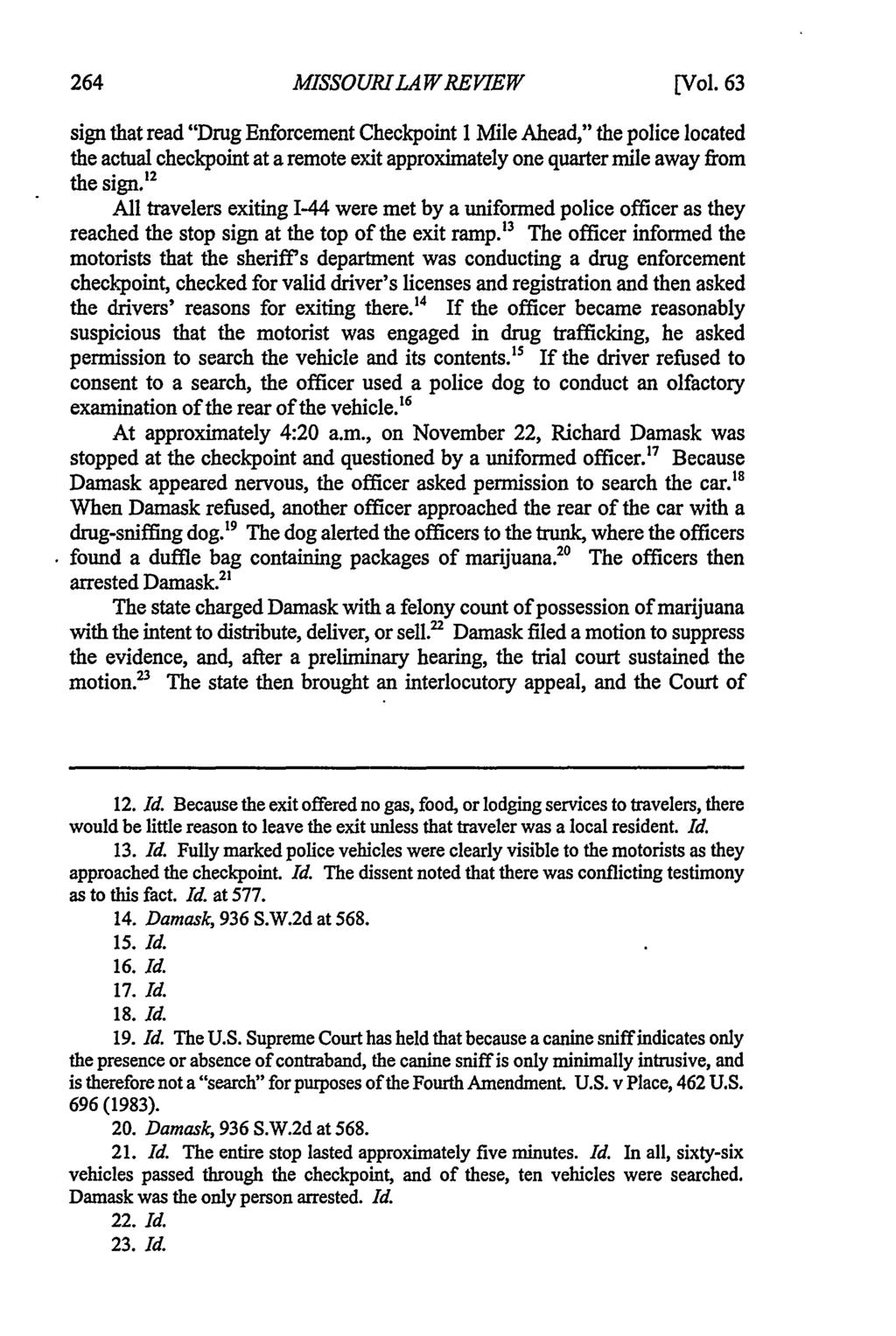 Missouri Law Review, Vol. 63, Iss. 1 [1998], Art. 14 MISSOURILAWREVIEW [Vol.