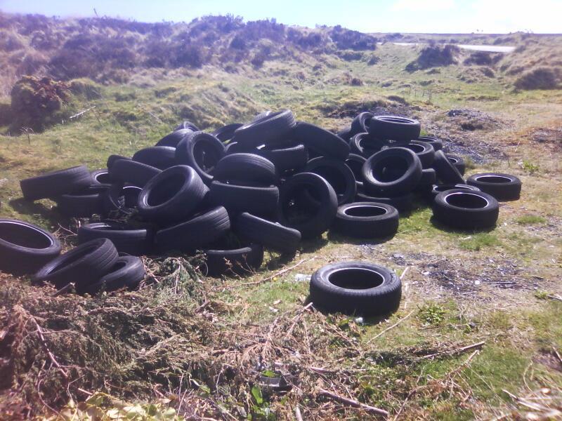 Dumped Tyres in