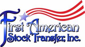 4747 North 7 th Street, Suite 170, Phoenix, AZ 85014 Phone: 602-485-1346 Fax: 602-788-0423 Email: Salli@firstamericanstock.com Website: www.firstamericanstock.com Agreement for EDGAR Filing Services Acknowledgement and Appointment.