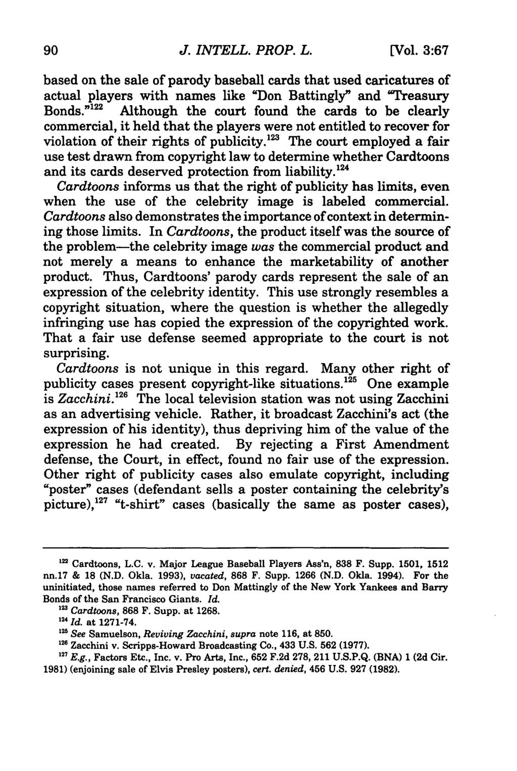 Journal of Intellectual Property Law, Vol. 3, Iss. 1 [1995], Art. 3 J. INTELL. PROP. L. [Vol.
