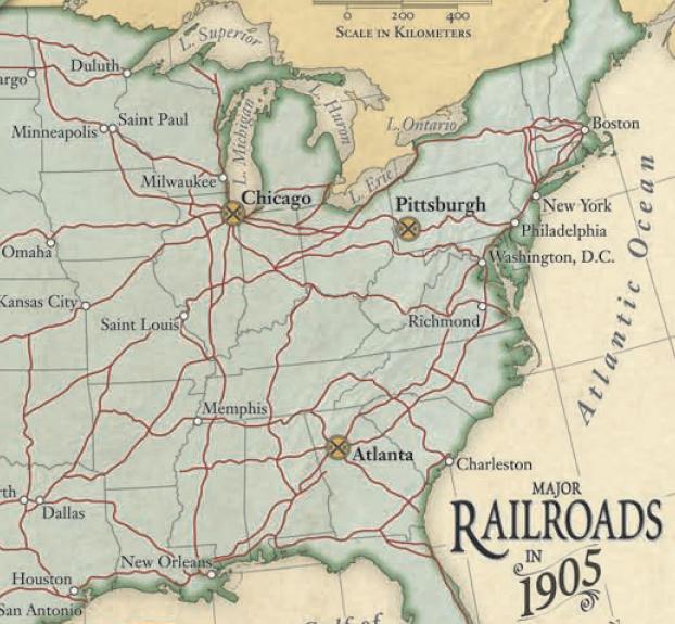 Railroads expanded.