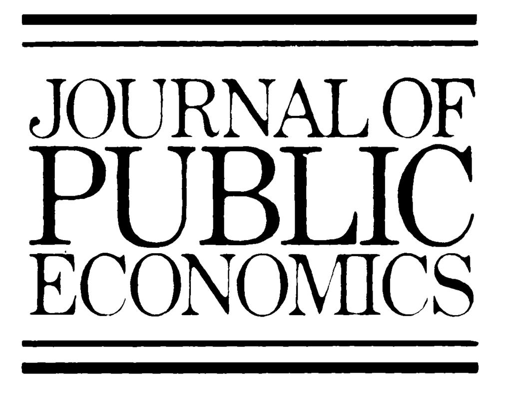 Journal of Public Economics 87 (2003) 883 915 www.elsevier.