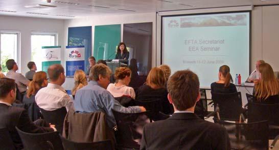 EFTA EEA Seminar Twice a year, the EFTA Secretariat organizes an EEA Seminar in Brussels.