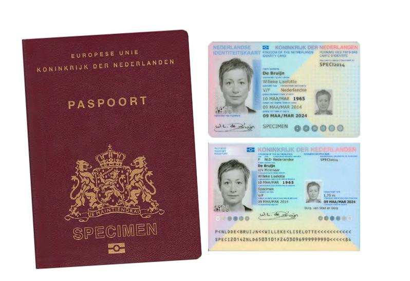 Using the example of the Dutch epassport datacard and ID card, one can recognise the similar optical design.