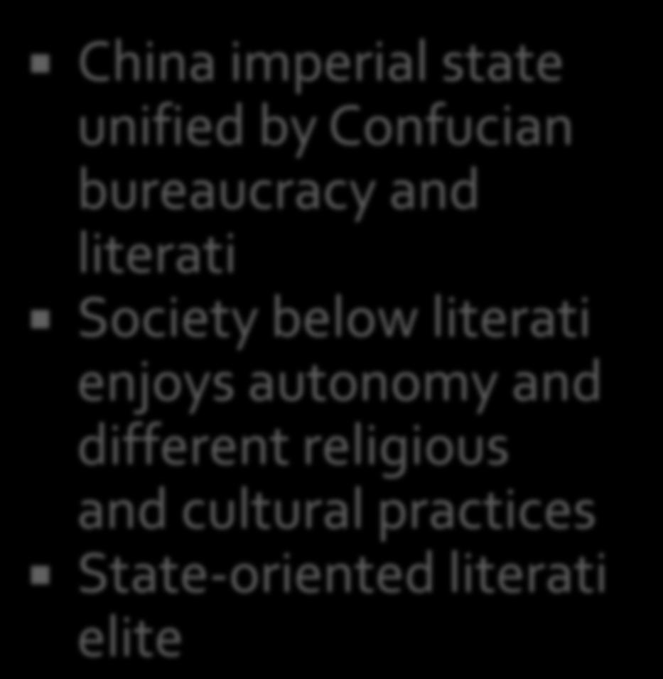 China/India: Historical state-society relations On the eve of the Industrial Revolution in