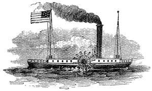 steamboat 1807: Robert Fulton (American) helped business owners move their