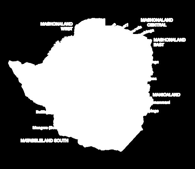 Figure 1: Map of Zimbabwe showing Provinces and Districts Source: Ministry of Lands (2009) While Figure 1 above shows the whole map of Zimbabwe with